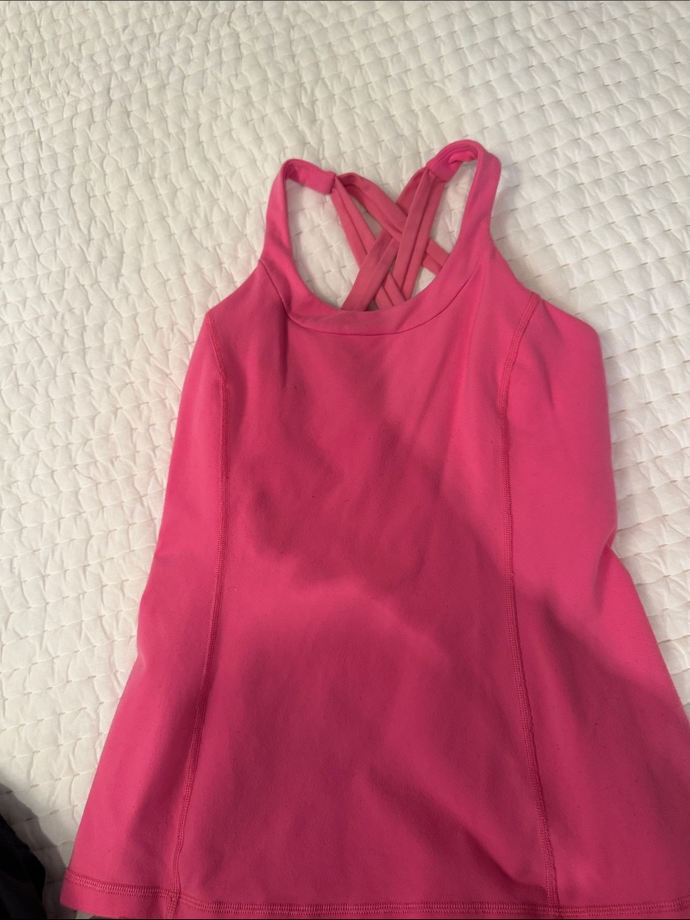 lululemon athletica Hot Pink Cross-Back Tank